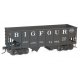 USRA 55-Ton 2-Bay Open Hopper - Kit -- Big Four CCC&StL 74862 (black, Billboard Lettering, NYC Lines Logo), HO, Accurail Inc 242