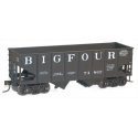 USRA 55-Ton 2-Bay Open Hopper - Kit -- Big Four CCC&StL 74862 (black, Billboard Lettering, NYC Lines Logo), HO, Accurail Inc 242