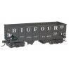 USRA 55-Ton 2-Bay Open Hopper - Kit -- Big Four CCC&StL 74862 (black, Billboard Lettering, NYC Lines Logo), HO, Accurail Inc 242