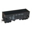USRA 55-Ton 2-Bay Open Hopper - Kit -- Clinchfield CC&O (black), HO, Accurail Inc 2581