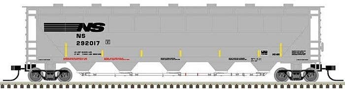 Trinity PD5000 Covered Hopper - Ready to Run -- Norfolk Southern 292008 (gray, black), N, Atlas Model Railroad Co. 50005684
