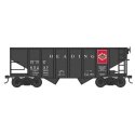 55-Ton Fishbelly Hopper - Ready to Run -- Reading Anthracite 65237 (Class HTr, black, red, Anthracite Logo), HO, Bowser Manufact