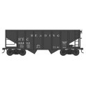 55-Ton Fishbelly Hopper - Ready to Run -- Reading 80256 (black), HO, Bowser Manufacturing Co. 43583