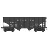 55-Ton Fishbelly Hopper - Ready to Run -- Reading 80256 (black), HO, Bowser Manufacturing Co. 43583