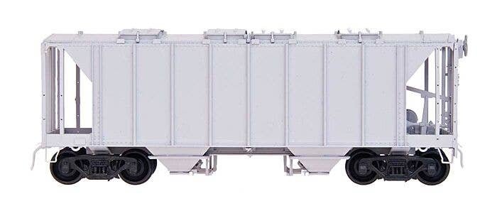 1958 Cubic Foot 2-Bay Covered Hopper Undecorated Kit -- Closed Sides, HO, Intermountain Railway Company 43698