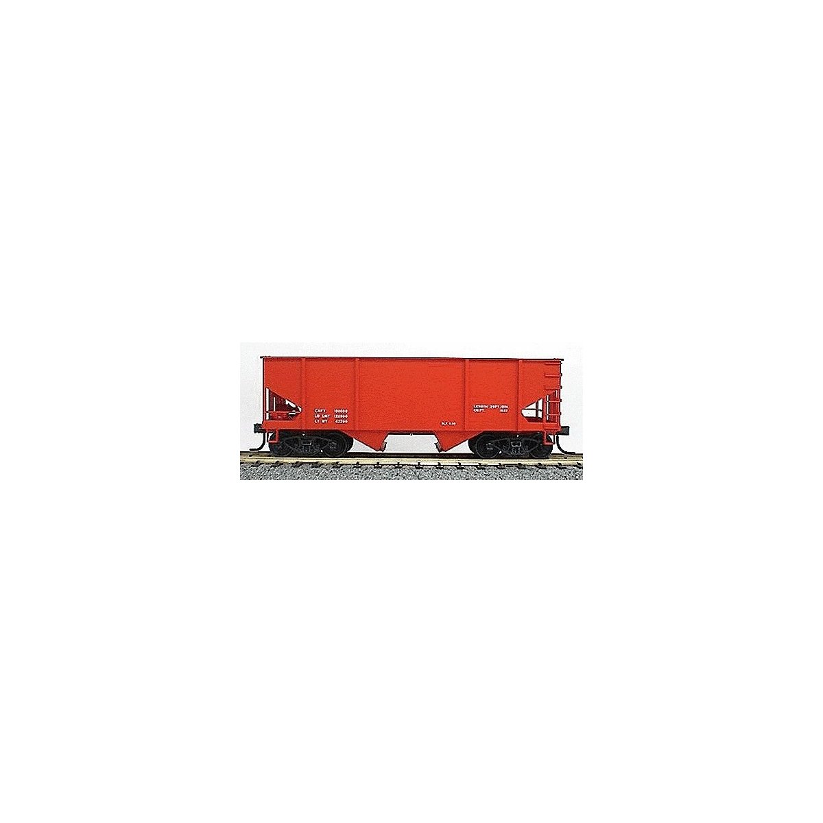Canton Car Co.-Built Great Northern 2-Bay Hopper -- Data Only (bright red w/black & white lettering), HO, Accurail Inc 2396