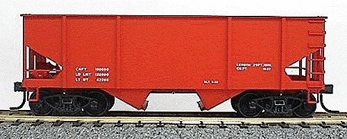 Canton Car Co.-Built Great Northern 2-Bay Hopper -- Data Only (bright red w/black & white lettering), HO, Accurail Inc 2396