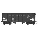55-Ton Fishbelly Hopper - Ready to Run -- Delaware & Hudson 5720 (black, white, Bridge Logo), HO, Bowser Manufacturing Co. 43570