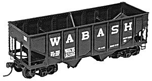 Rebuilt Panel Side 36′ USRA 2-Bay Open Steel Hopper - Kit -- Undecorated Single Car, HO, Tichy Train Group 4029