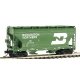 ACF 2-Bay Center-Flow Covered Hopper - Ready to Run -- Burlington Northern (Cascade Green, white, Large Logo, Full Lettering), N