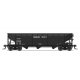 AAR 70-Ton 3-Bay Hopper w/Load 4-Pack - Ready to Run -- Canadian Pacific 359028, 359040, 359065, 359183 (black), HO, Broadway Li