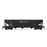 AAR 70-Ton 3-Bay Hopper w/Load 4-Pack - Ready to Run -- Canadian Pacific 359028, 359040, 359065, 359183 (black), HO, Broadway Li