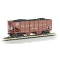 USRA 55-Ton Outside-Braced Hopper with Load - Ready to Run - Silver Series(R) -- Pennsylvania Railroad 150703 (Tuscan, Shadow Ke