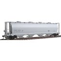 59′ 4-Bay Cylindrical Covered Hopper w/Round Hatches - Ready to Run -- Potash CGLX (gray), HO, Intermountain Railway Company 4