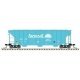 PS-2 4427 3-Bay Covered Hopper - Ready to Run - Master(R) -- Farmrail GNBC 1002 (teal, white), N, Atlas Model Railroad Co. 50006