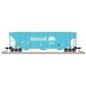 PS-2 4427 3-Bay Covered Hopper - Ready to Run - Master(R) -- Farmrail GNBC 1002 (teal, white), N, Atlas Model Railroad Co. 50006