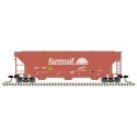 PS-2 4427 3-Bay Covered Hopper - Ready to Run - Master(R) -- Farmrail GNBC 1003 (Boxcar Red, white), N, Atlas Model Railroad Co.