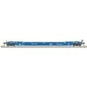 53′ Rebuilt Well Car - Ready to Run - Master(R) -- Pacer Stacktrain BRAN 8035 (Fantasy Collector Scheme, blue, white, red), N,