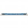 53′ Rebuilt Well Car - Ready to Run - Master(R) -- Pacer Stacktrain BRAN 8035 (Fantasy Collector Scheme, blue, white, red), N,