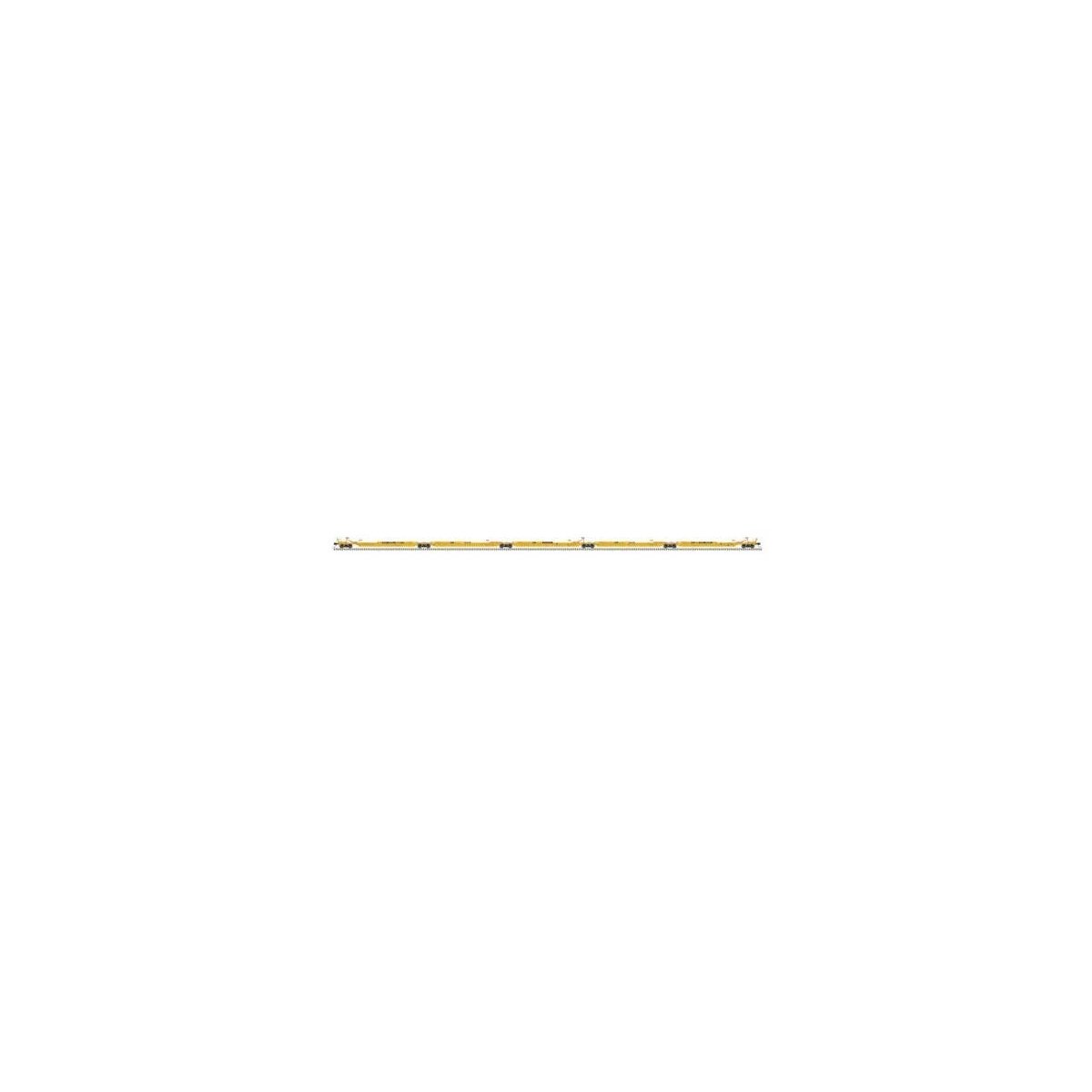 Trinity 53′ RAF53C 5-Unit Spine Car - Ready to Run -- TTX 555100 (As-Delivered, black, yellow), N, Atlas Model Railroad Co. 50