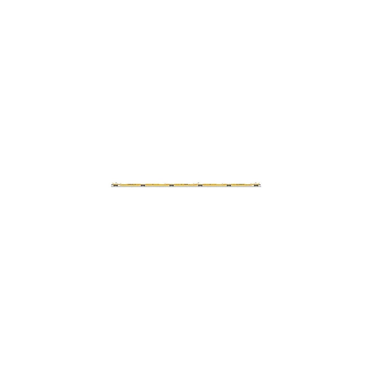 Trinity 53′ RAF53C 5-Unit Spine Car - Ready to Run -- TTX 553801 (As-Delivered, black, yellow, w/Conspicuity Stripes), N, Atla