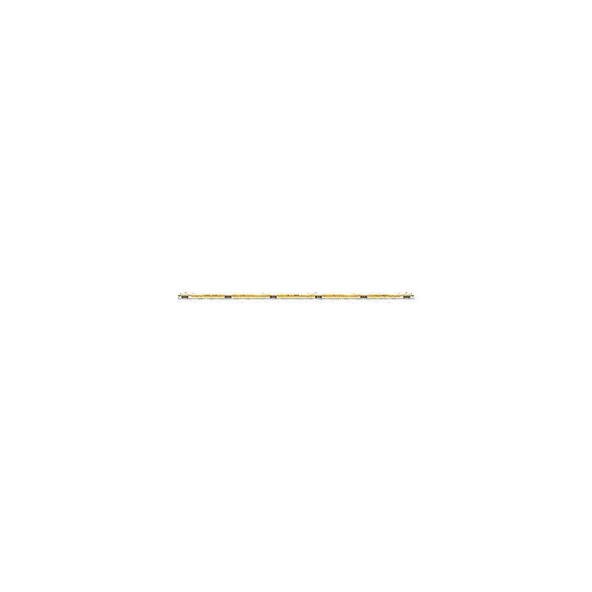 Trinity 53′ RAF53C 5-Unit Spine Car - Ready to Run -- BNSF Railway SLSF 1000 (yellow, black), N, Atlas Model Railroad Co. 5000