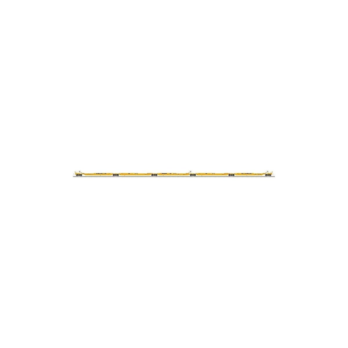 Trinity 53′ RAF53C 5-Unit Spine Car - Ready to Run -- TTX 555053 (yellow, black), N, Atlas Model Railroad Co. 50004118