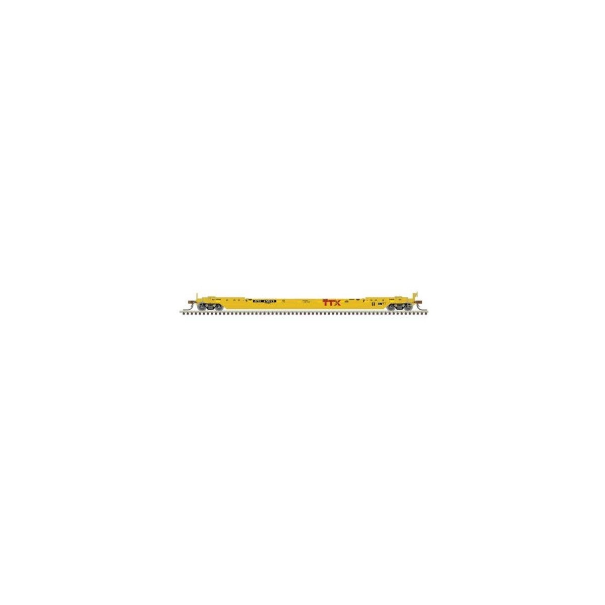 53′ Rebuilt Well Car - Ready to Run - Master(R) -- TTX DTTX 470588 (yellow, red, black), N, Atlas Model Railroad Co. 50007046