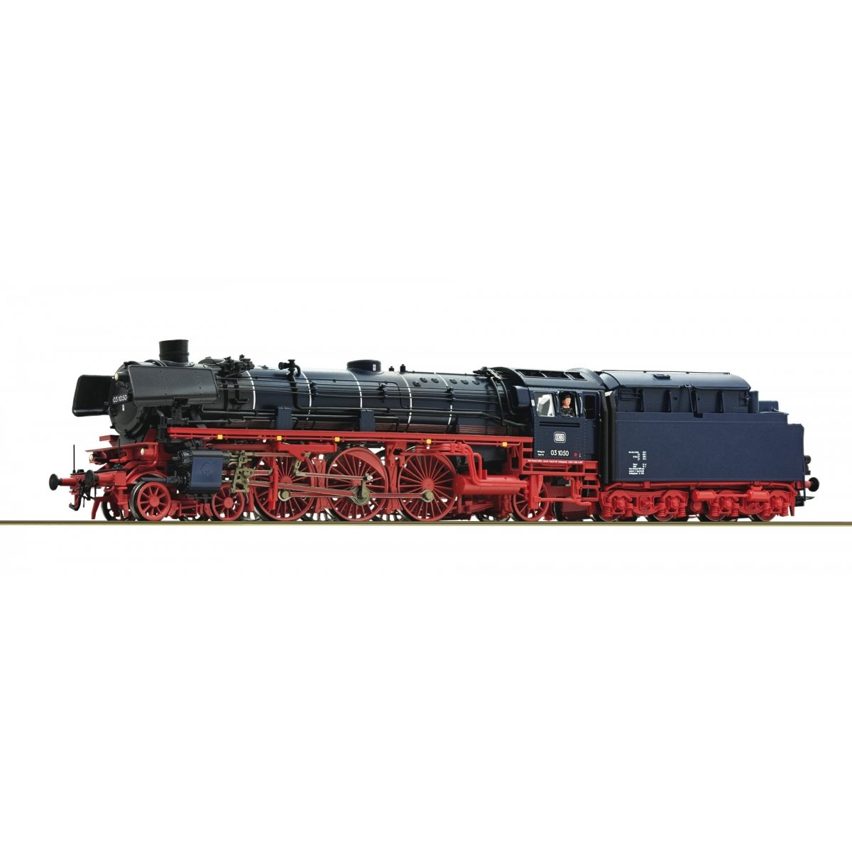 Steam locomotive -- Dampflokomotive -- 03 1050 DB - HO - Roco Fleischmann 70030