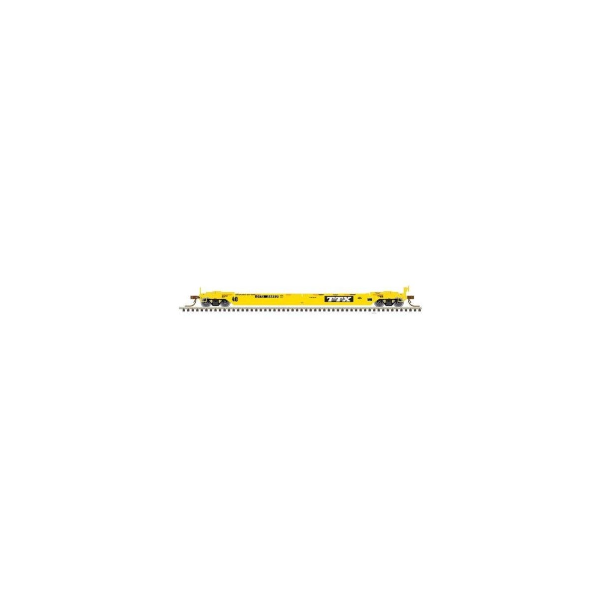 40′ Rebuilt Well Car - Ready to Run - Master(R) -- TTX DTTX 59439 (yellow, black logo), N, Atlas Model Railroad Co. 50007031