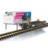 Container Flatcar with Reefer Container - Ready to Run -- Rhaetian Railway RhB 7869 (black, Volg Container), G, LGB 46896