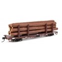 45′ Logging Flatcar - Ready to Run -- St. Maries River Railroad 525, HO, WalthersMainline 50920
