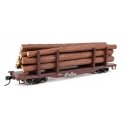 45′ Logging Flatcar - Ready to Run -- Southern Pacific(TM) 563985, HO, WalthersMainline 50912