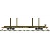 45′ Logging Flatcar - Ready to Run - Master(R) -- Milwaukee Road 58617 (Boxcar Red, white), N, Atlas Model Railroad Co. 500062