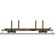 45′ Logging Flatcar - Ready to Run - Master(R) -- Milwaukee Road 59908 (Boxcar Red, white), N, Atlas Model Railroad Co. 500062