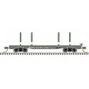 45′ Logging Flatcar - Ready to Run - Master(R) -- Boise Cascade MDW 1275 (green, white), N, Atlas Model Railroad Co. 50006271