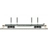45′ Logging Flatcar - Ready to Run - Master(R) -- Boise Cascade MDW 1275 (green, white), N, Atlas Model Railroad Co. 50006271