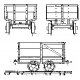 One-Ton End-Dump Coal Cars -- 36′ Gauge, On3, Grandt Line Products Inc 3052