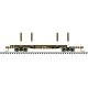45′ Logging Flatcar - Ready to Run - Master(R) -- Weyerhaeuser 59917 (Boxcar Red, white), N, Atlas Model Railroad Co. 50006277