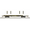 45′ Logging Flatcar - Ready to Run - Master(R) -- Weyerhaeuser 59917 (Boxcar Red, white), N, Atlas Model Railroad Co. 50006277