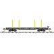 45′ Logging Flatcar - Ready to Run - Master(R) -- Burlington Northern 633269 (black, yellow), N, Atlas Model Railroad Co. 5000