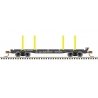 45′ Logging Flatcar - Ready to Run - Master(R) -- Burlington Northern 633269 (black, yellow), N, Atlas Model Railroad Co. 5000