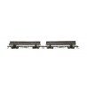 Skeleton Log Car with Load 2 Pack - Ready-to-Run -- St. Regis Paper 49, 54 (black), HO, Rivarossi HR6631