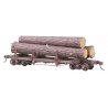 103 Truss Log Car with Logs - Kit -- Undecorated, HO, Kadee Quality Products 103