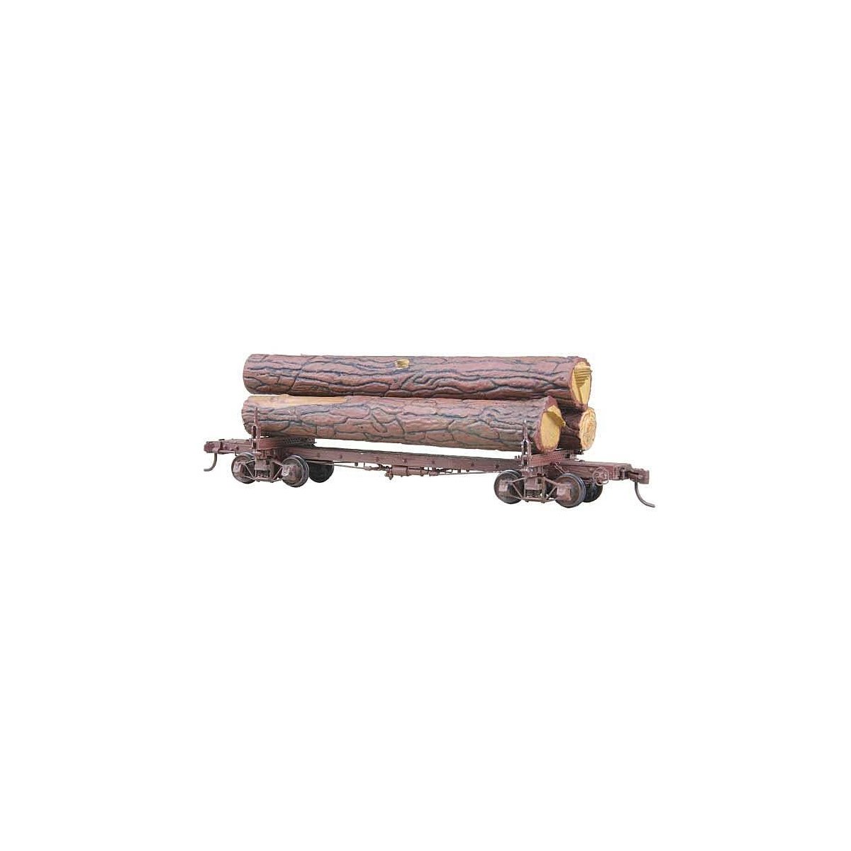 102 Skeleton Log Car with Logs - Kit -- Undecorated, HO, Kadee Quality Products 102
