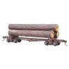 102 Skeleton Log Car with Logs - Kit -- Undecorated, HO, Kadee Quality Products 102