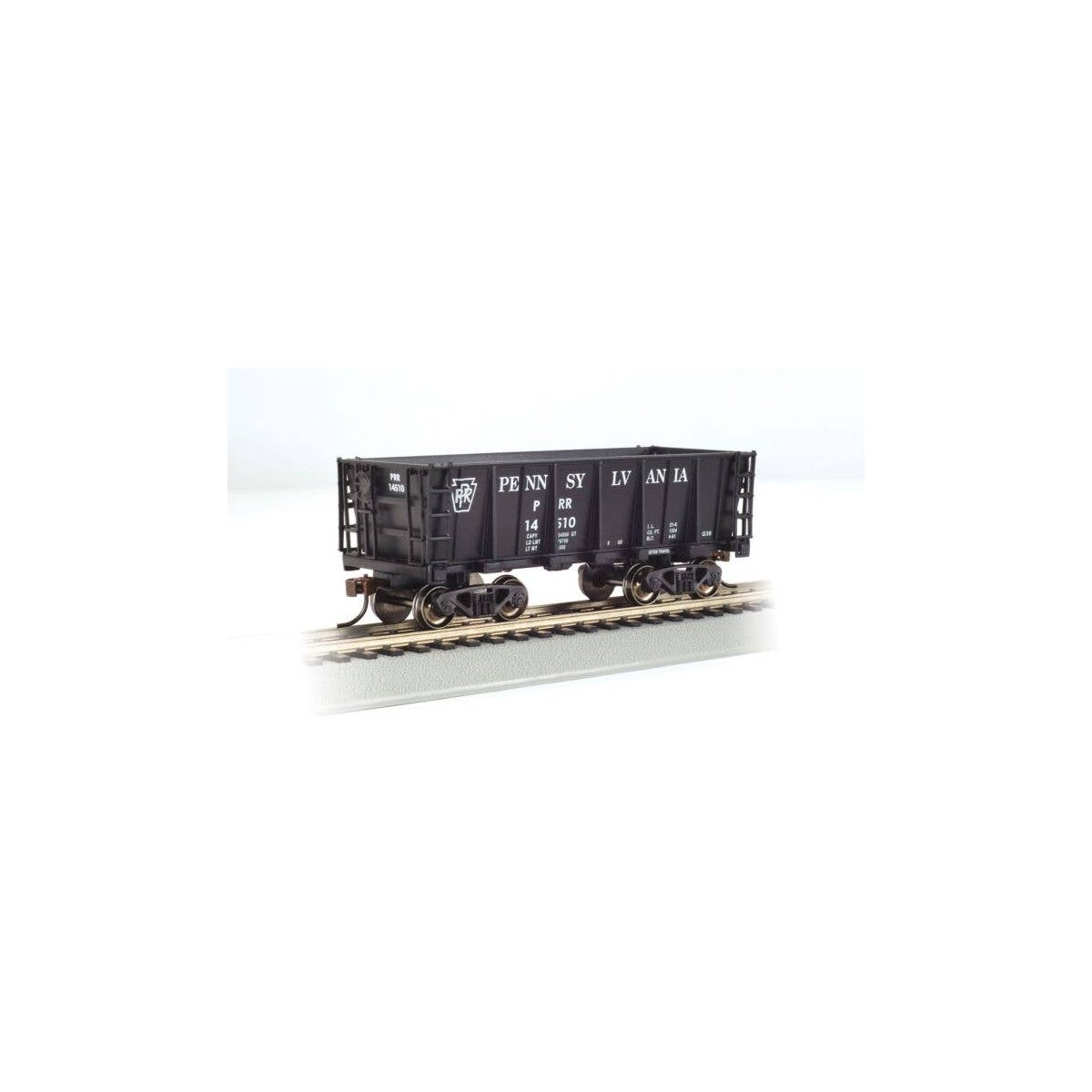 Ore Car - Ready to Run - Silver Series(R) -- Pennsylvania Railroad (black), HO, Bachmann Industries 18614