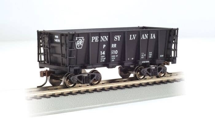 Ore Car - Ready to Run - Silver Series(R) -- Pennsylvania Railroad (black), HO, Bachmann Industries 18614