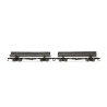 Skeleton Log Car with Load 2 Pack - Ready-to-Run -- Coos Bay Lumber Co. 160, 175 (black), HO, Rivarossi HR6629