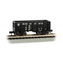 Flat-Bottom Ore Car - Ready to Run -- Pennsylvania Railroad 14514 (black), N, Bachmann Industries 18657
